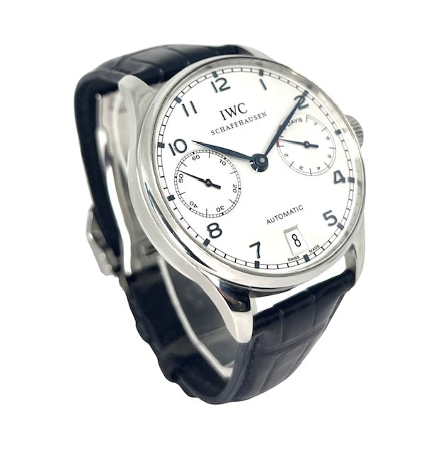 IWC Portugieser 7-Day Power Reserve Automatic Date White Dial IW500107