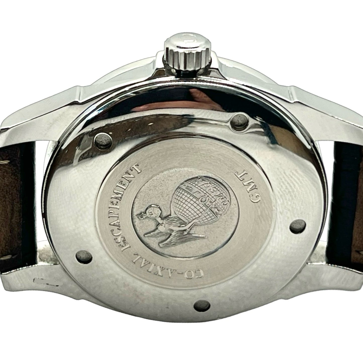 Omega De Ville Automatic GMT Co-Axial Escapement Chronometer Grey Dial Black Strap 4833.41.31