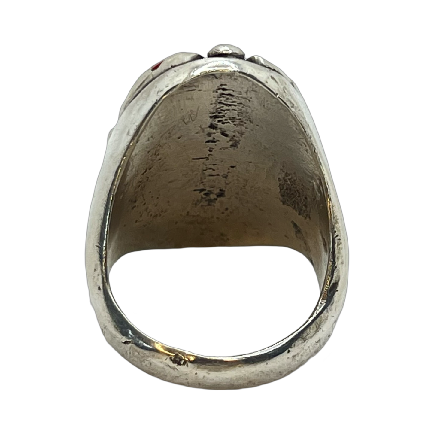 Estate Jewelry 925 Silver Turqouise and Coral Ring