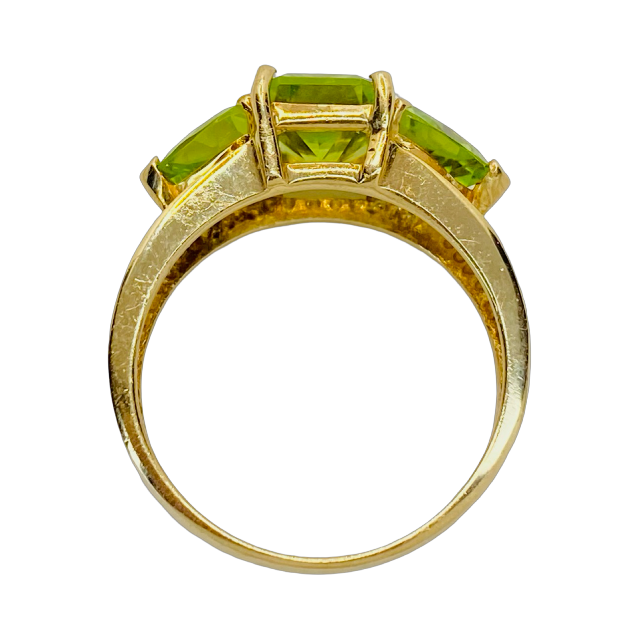Estate Jewelry 10K Yellow Gold Peridot Ring