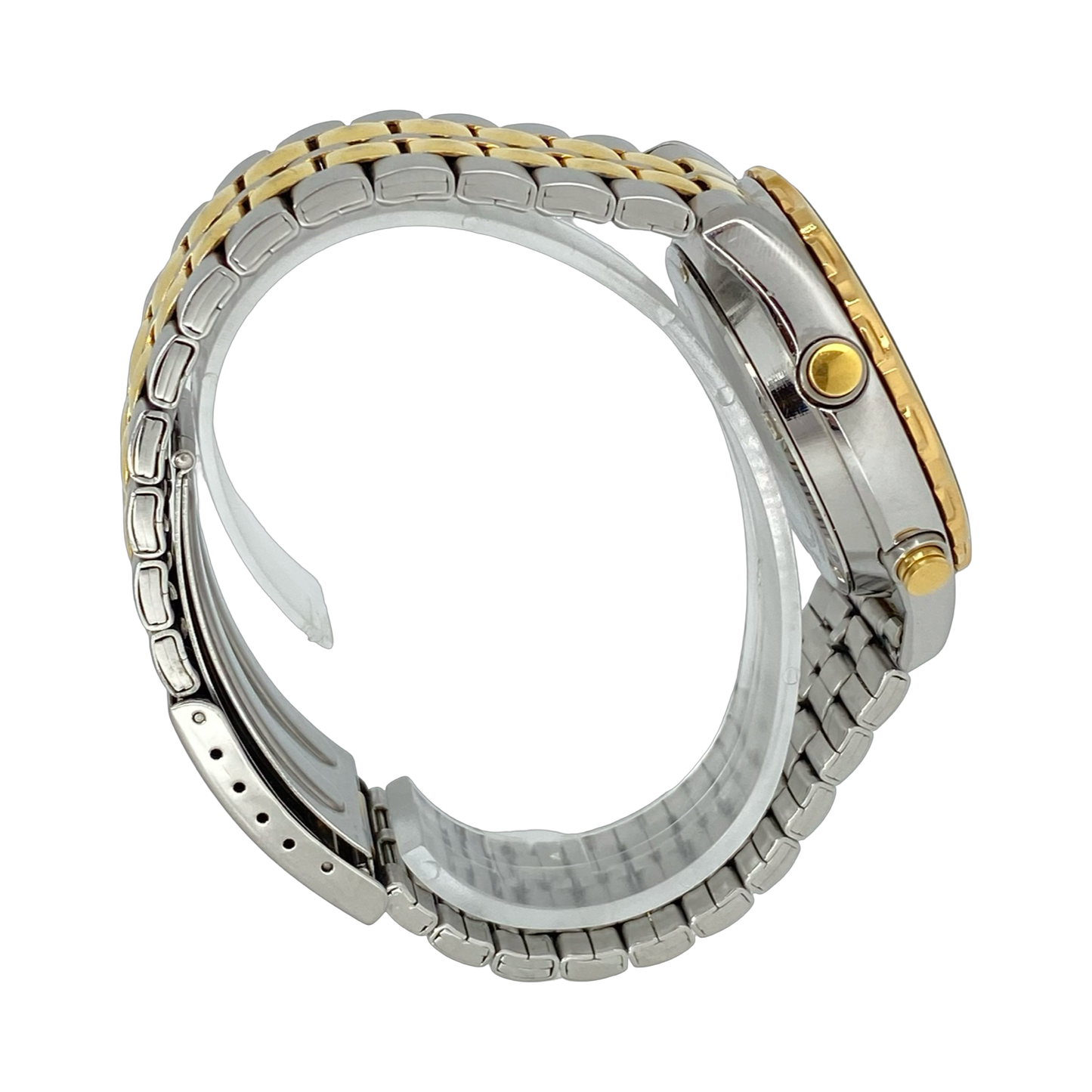 Seiko World Time Pilot Chronograph Ana/Digi Gold/ Steel H021-7001 Pre-Owned C.2004