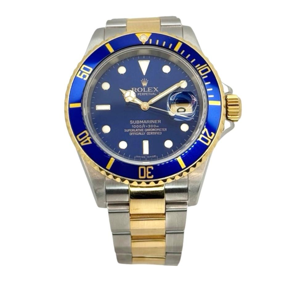 Rolex Submariner Date Blue Dial 18K Yellow Gold and Stainless Steel 16613 C.2005/06