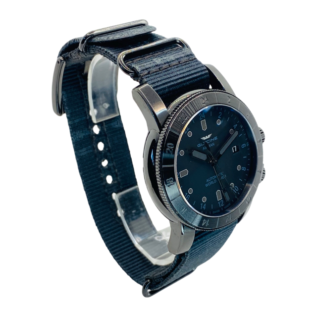 Glycine Airman Contemporary 42 GMT Automatic Black GL0070