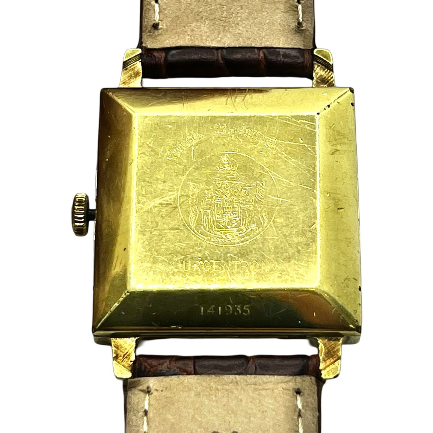 Jules Jurgensen Jurgentron Automatic Goldfilled Brown Leather Strap