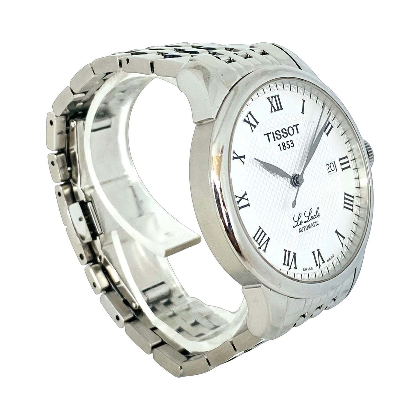 Tissot T-Classic Le Locle Automatic 39mm Silver Dial Stainless Steel Bracelet T41.1.483.33