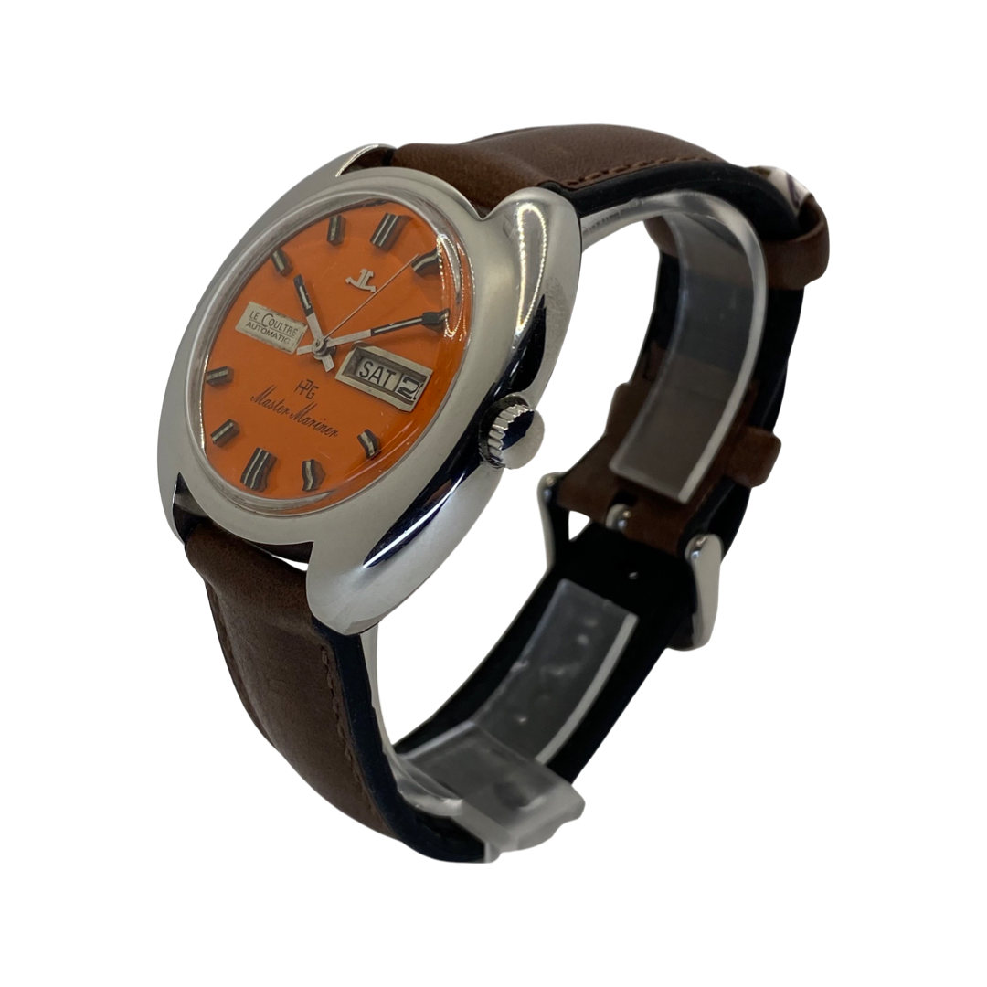 Jaeger LeCoultre Master Mariner Day Date Orange Radial Florentine Dial C9515