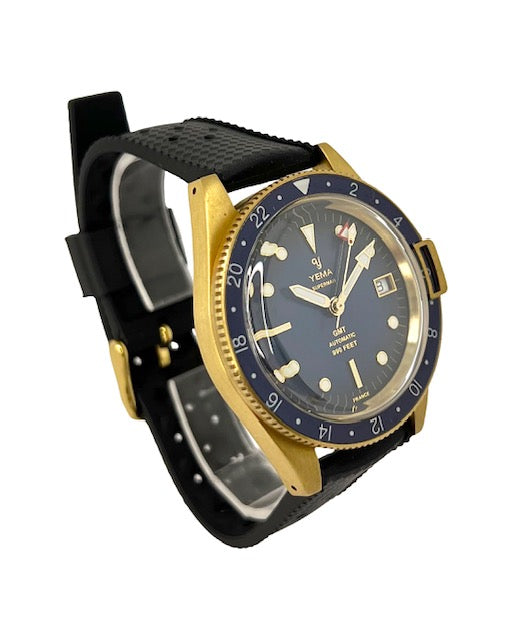 Yema 3000 Superman Heritage GMT Bronze Limited Edition 41mm Blue Dial YGMTZ20B41.GU61