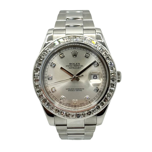 Rolex Datejust II 41mm Silver Dial Oystersteel Bracelet 116334