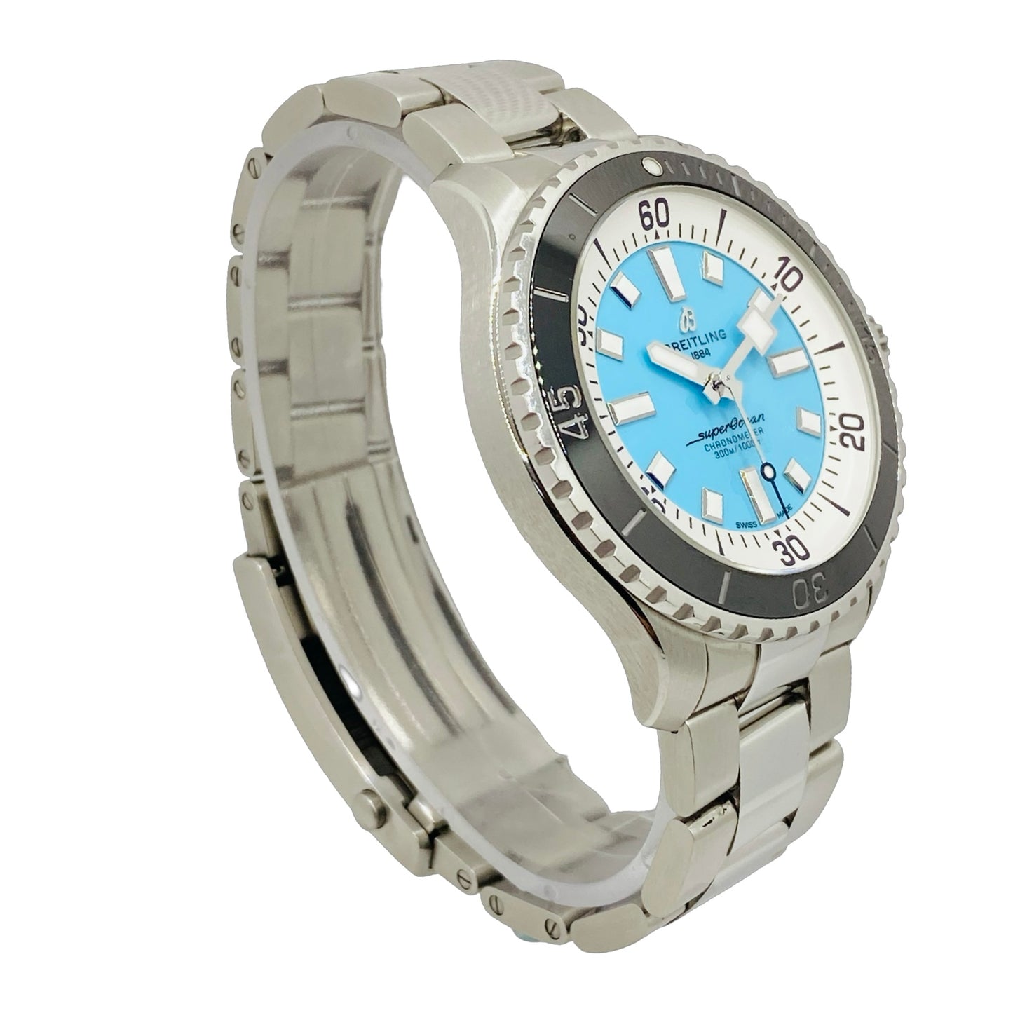 Breitling Superocean 44 Automatic Blue Dial on Steel Bracelet A17376211L2A1