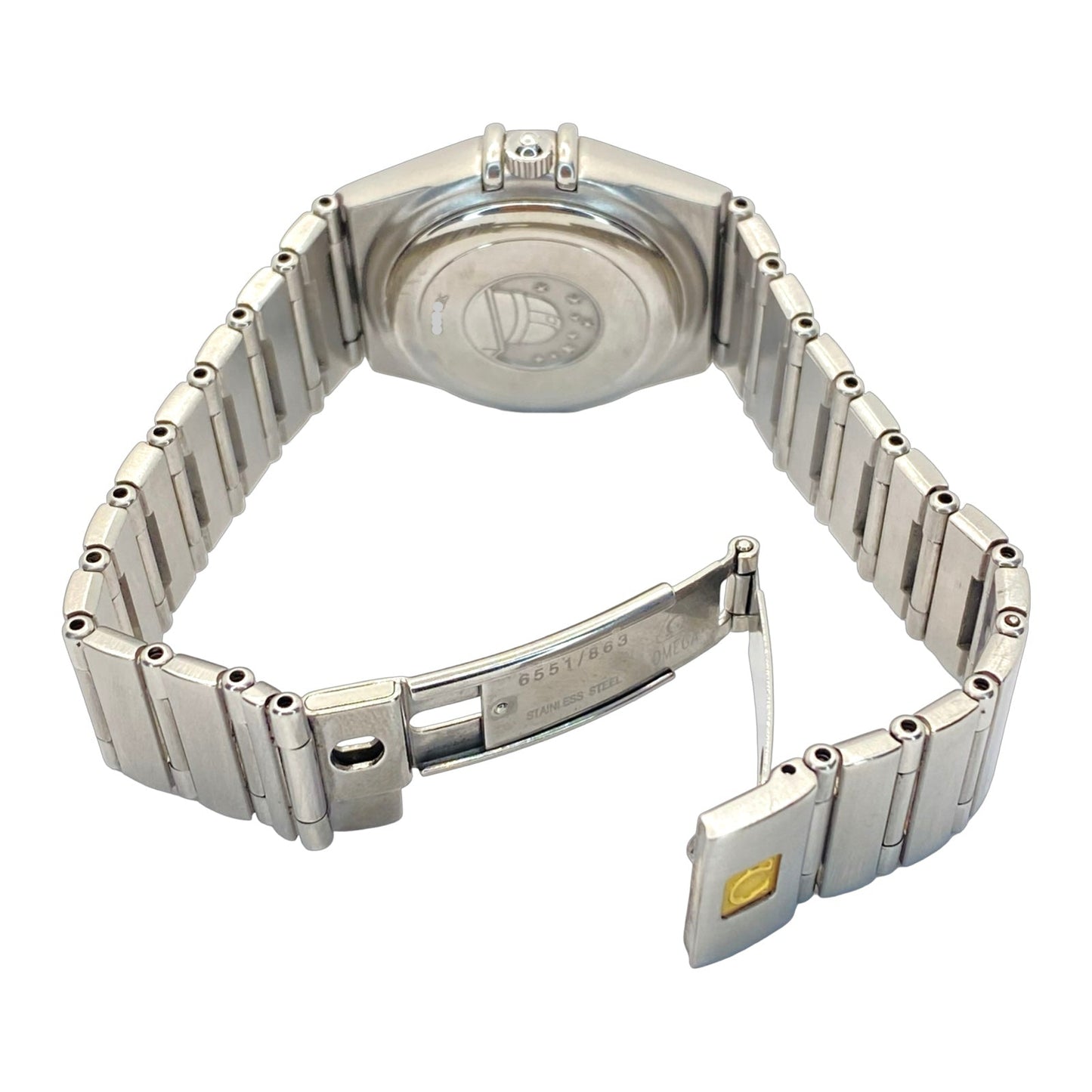 Omega Constellation Automatic Date 27.5mm Silver Guilloché Dial Steel on Steel 1592.30.00