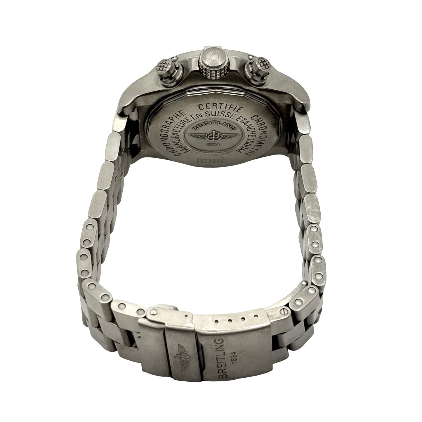 Breitling Chrono Avenger M1 Quartz 44mm Yellow Dial Steel Bracelet E73360