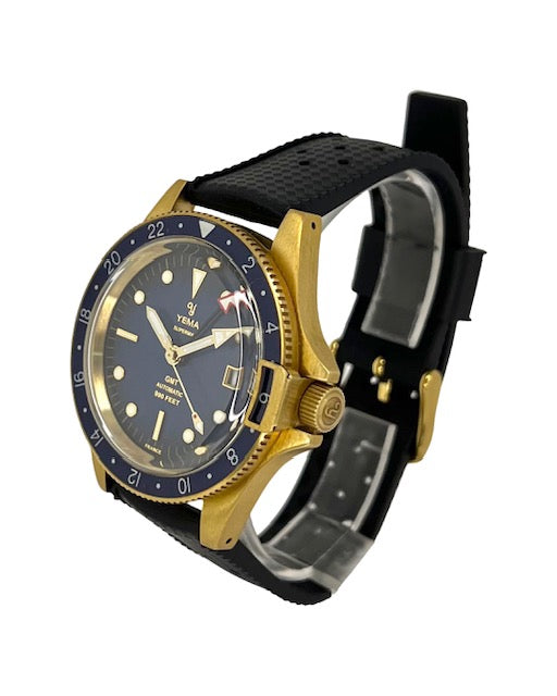 Yema 3000 Superman Heritage GMT Bronze Limited Edition 41mm Blue Dial YGMTZ20B41.GU61