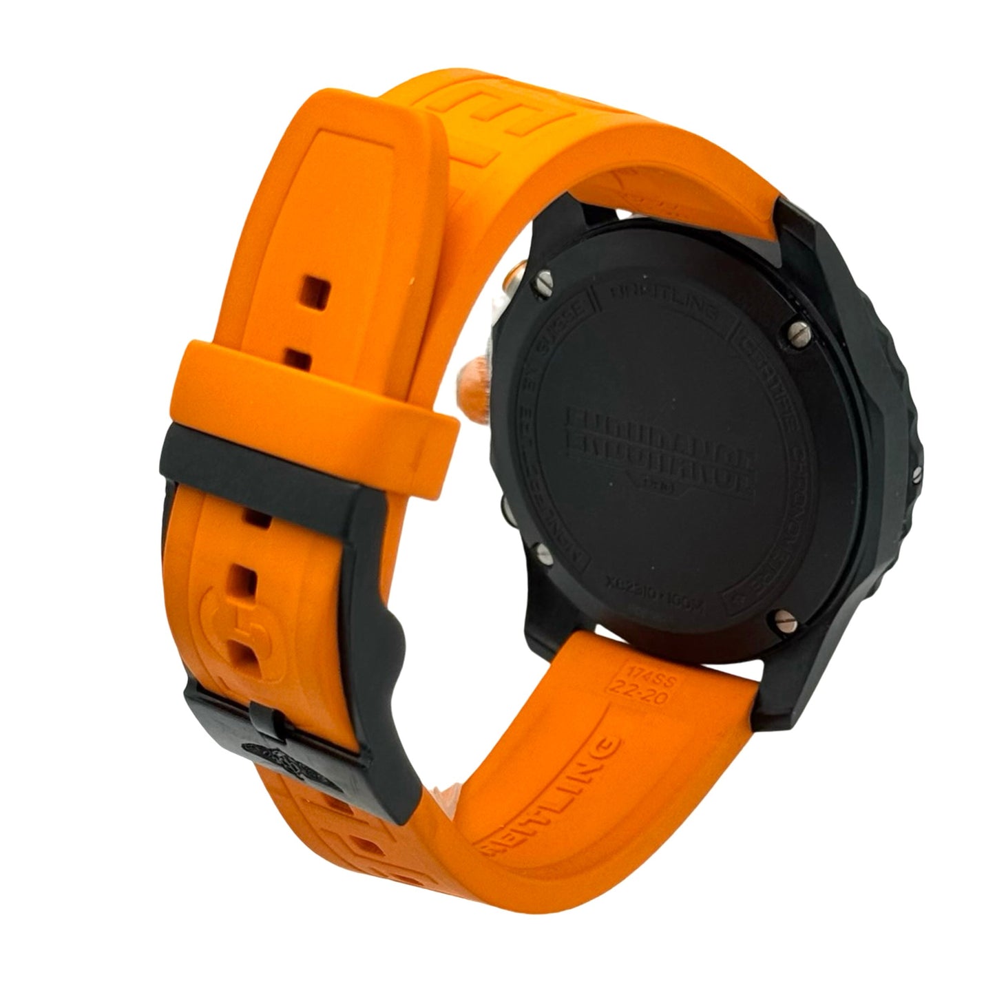 Breiting Endurance Pro 44 Black Dial Orange Rubber Strap X82310A51B1S2