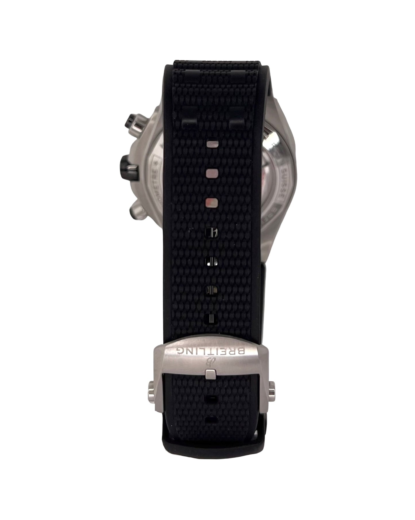 Breitling Super Chronomat B01 44mm Black Dial Rubber Strap AB0136251B1S1