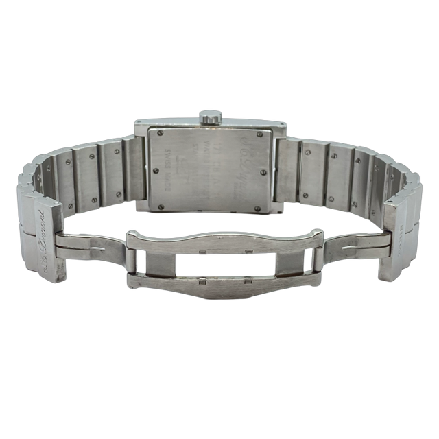 S.T. Dupont Geometrie Blue Date Paris Quartz Watch Stainless Steel Bracelet