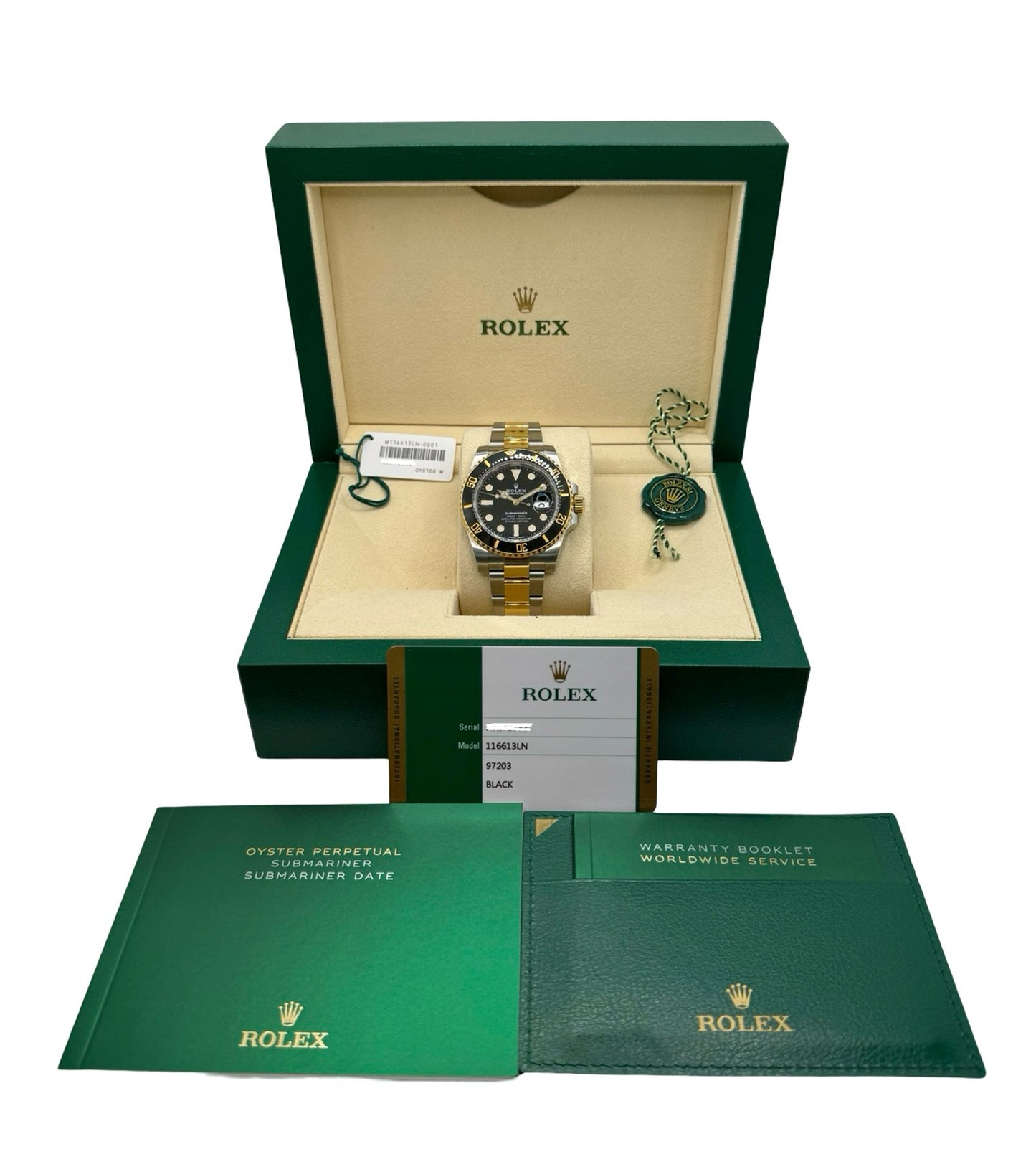 Rolex Submariner Date 18K Yellow Gold and Oystersteel Black Dial 116613LN
