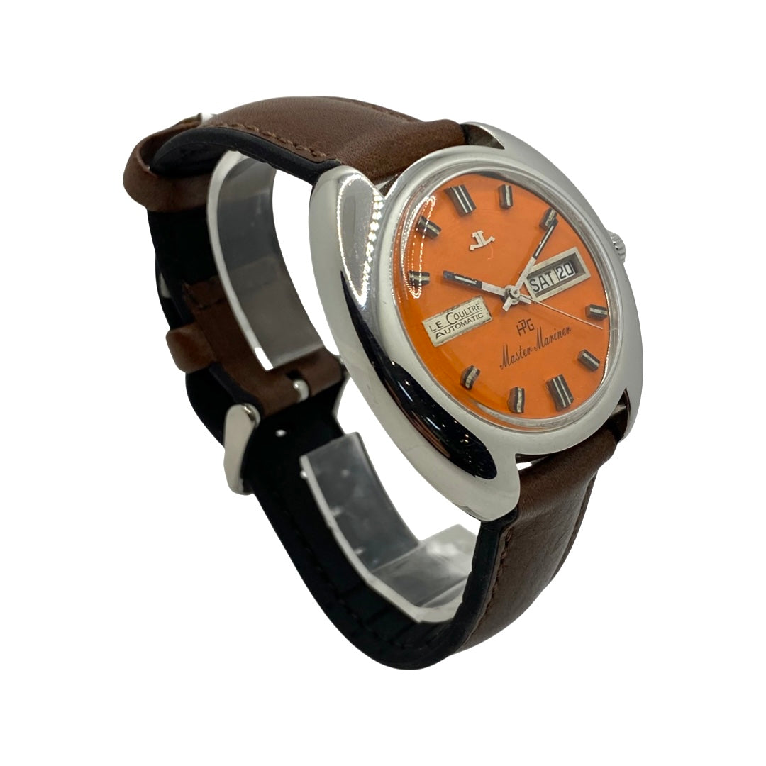 Jaeger LeCoultre Master Mariner Day Date Orange Radial Florentine Dial C9515