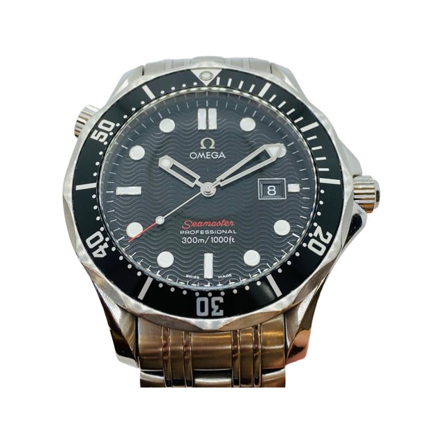Omega Seamaster 300 Quartz 41mm Black Dial Steel Mens Watch 212.30.41.61.01.001