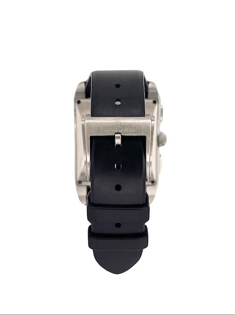 Maurice Lacroix Pontos Rectangulaire Titanium Rubber Strap PT6197-TT003-331