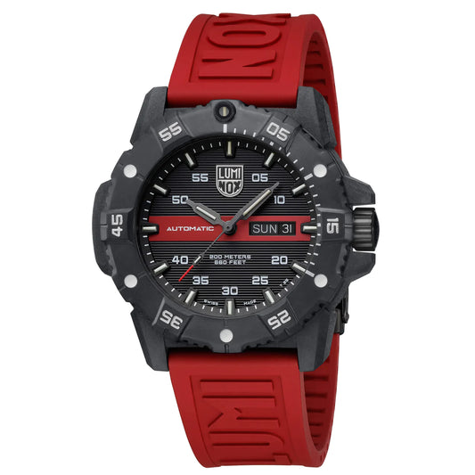 LUMINOX Master Carbon SEAL Automatic Black/Red XS.3876.RB