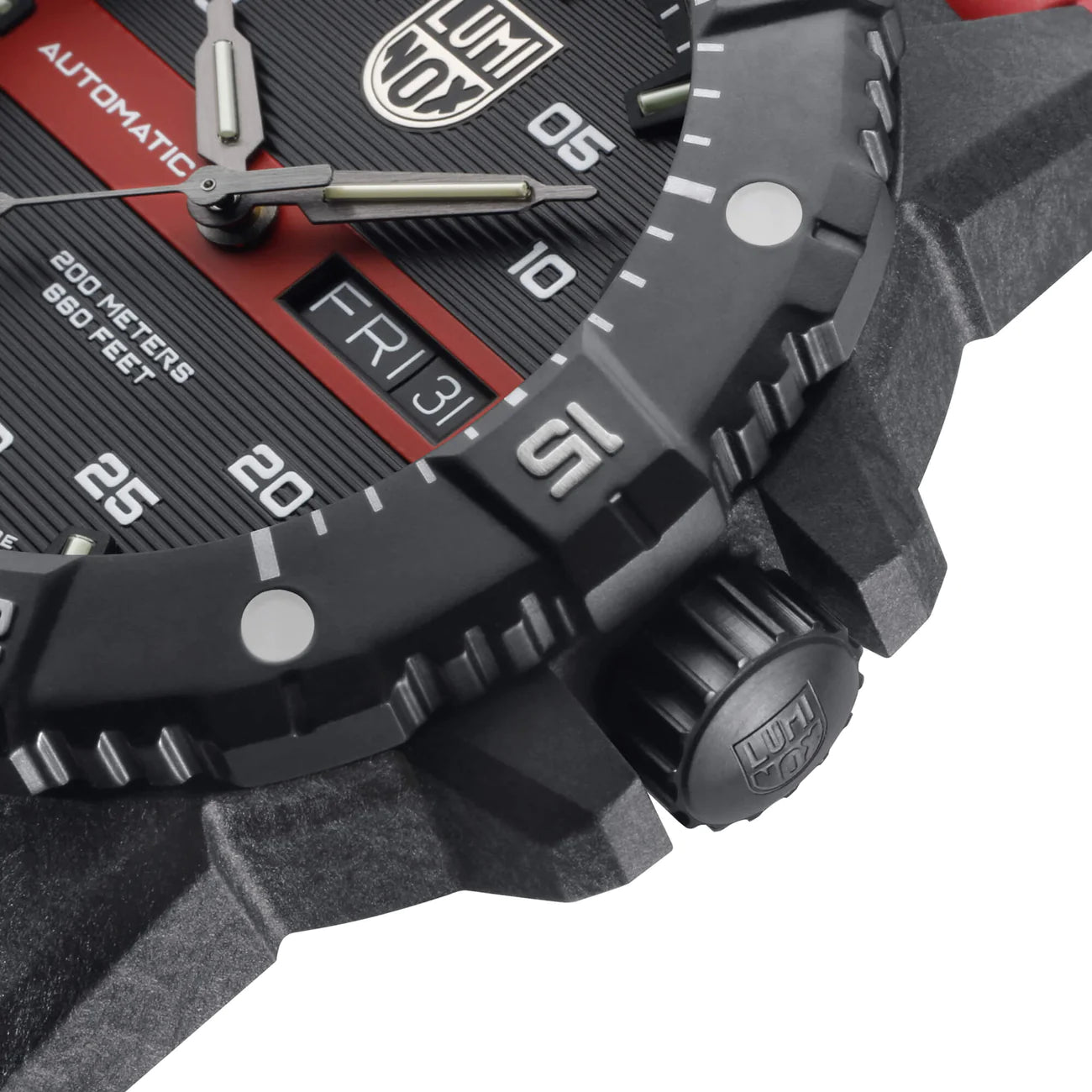 LUMINOX Master Carbon SEAL Automatic Black/Red XS.3876.RB