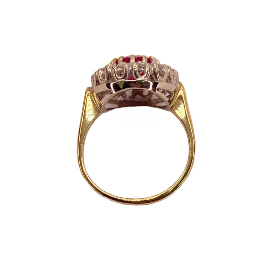 14K Yellow Gold Natural Ruby Ring