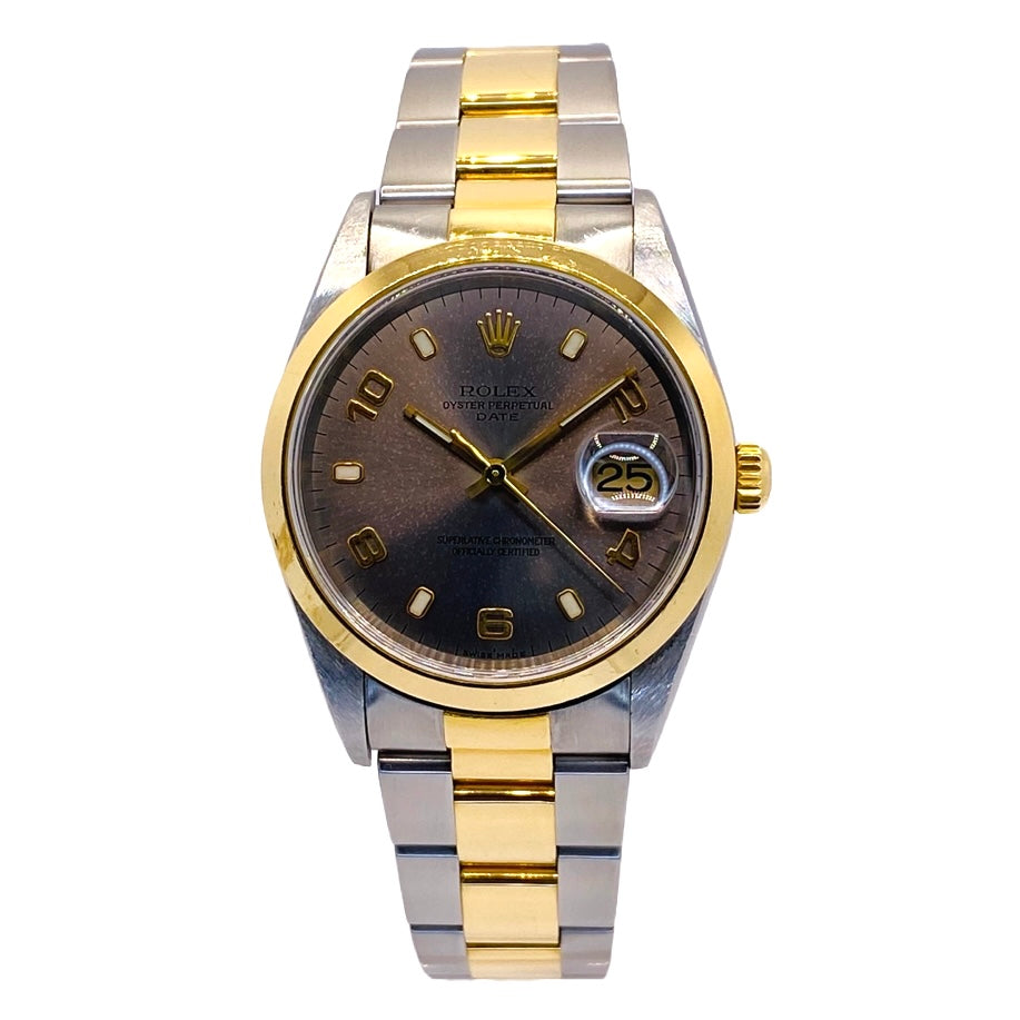 Rolex Oyster Perpetual Date 18K Gold and Steel 15203 C.2000-01