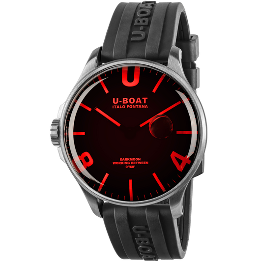 U-BOAT DARKMOON 44MM RED GLASS SS 8465/B