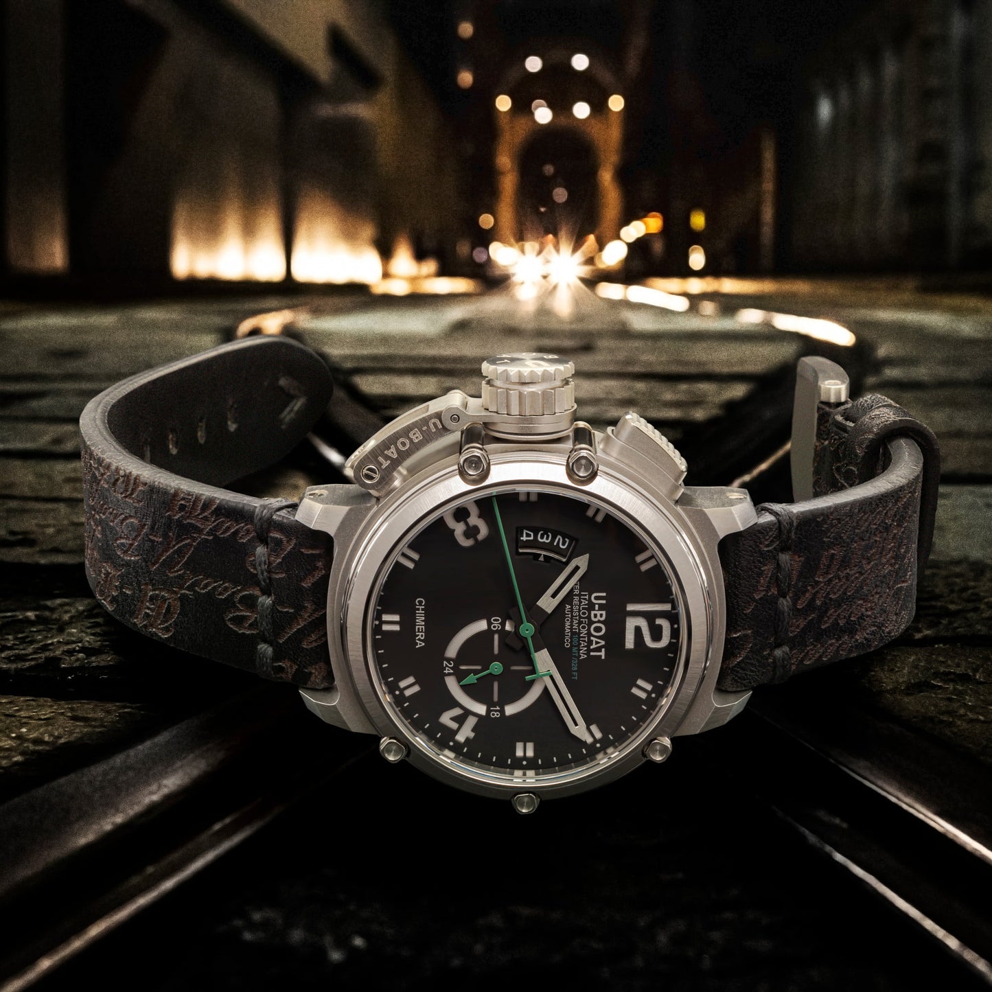 U-BOAT CHIMERA 46MM GREEN SS 8529