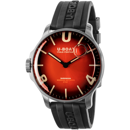U-BOAT DARKMOON 44MM RED SS SOLEIL 8701/B