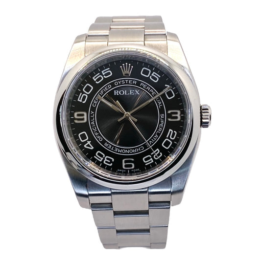 Rolex Oyster Perpetual 36 Black Concentric Dial 116000