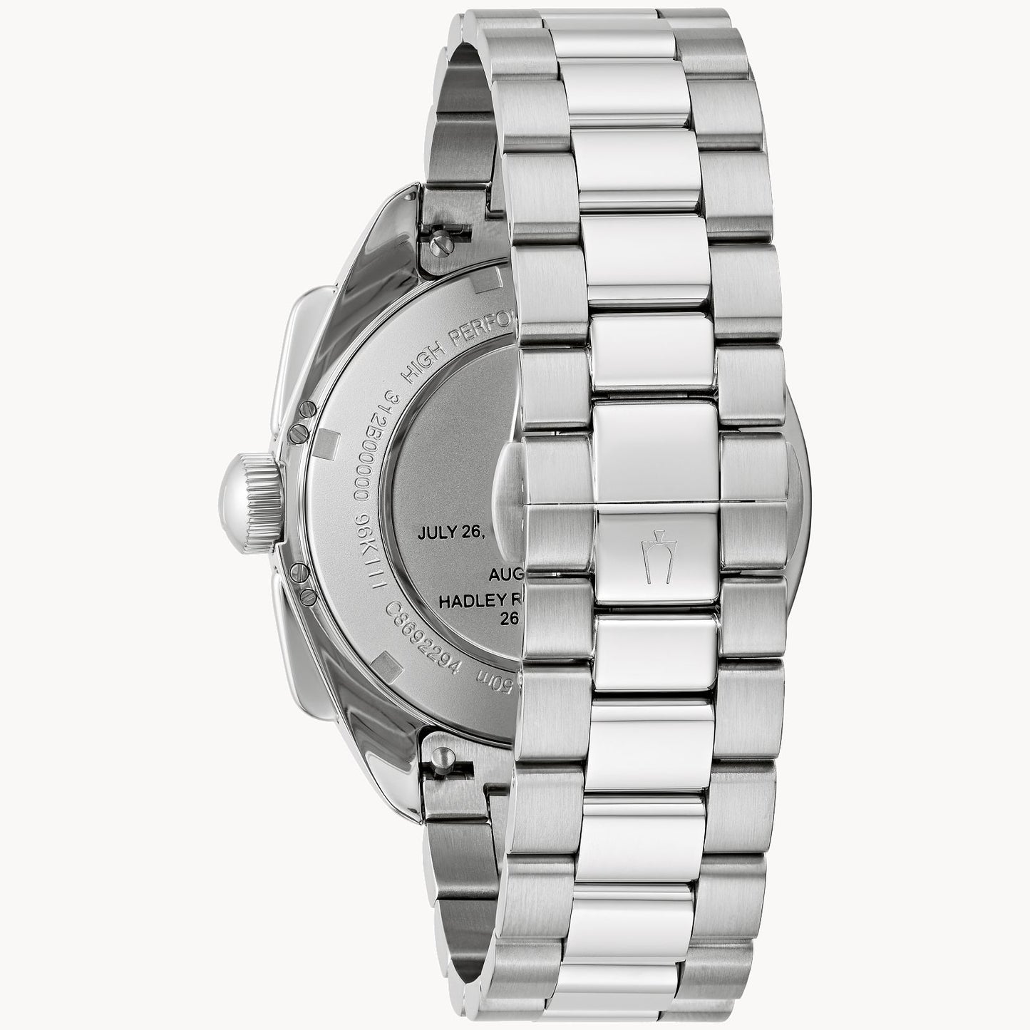BULOVA Archive Series Lunar Pilot Black Dial Stainless Steel Bracelet 96K111
