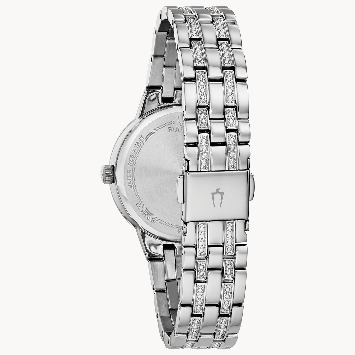 Bulova Phantom Women's Silver Blue Dial Crystal 96L276