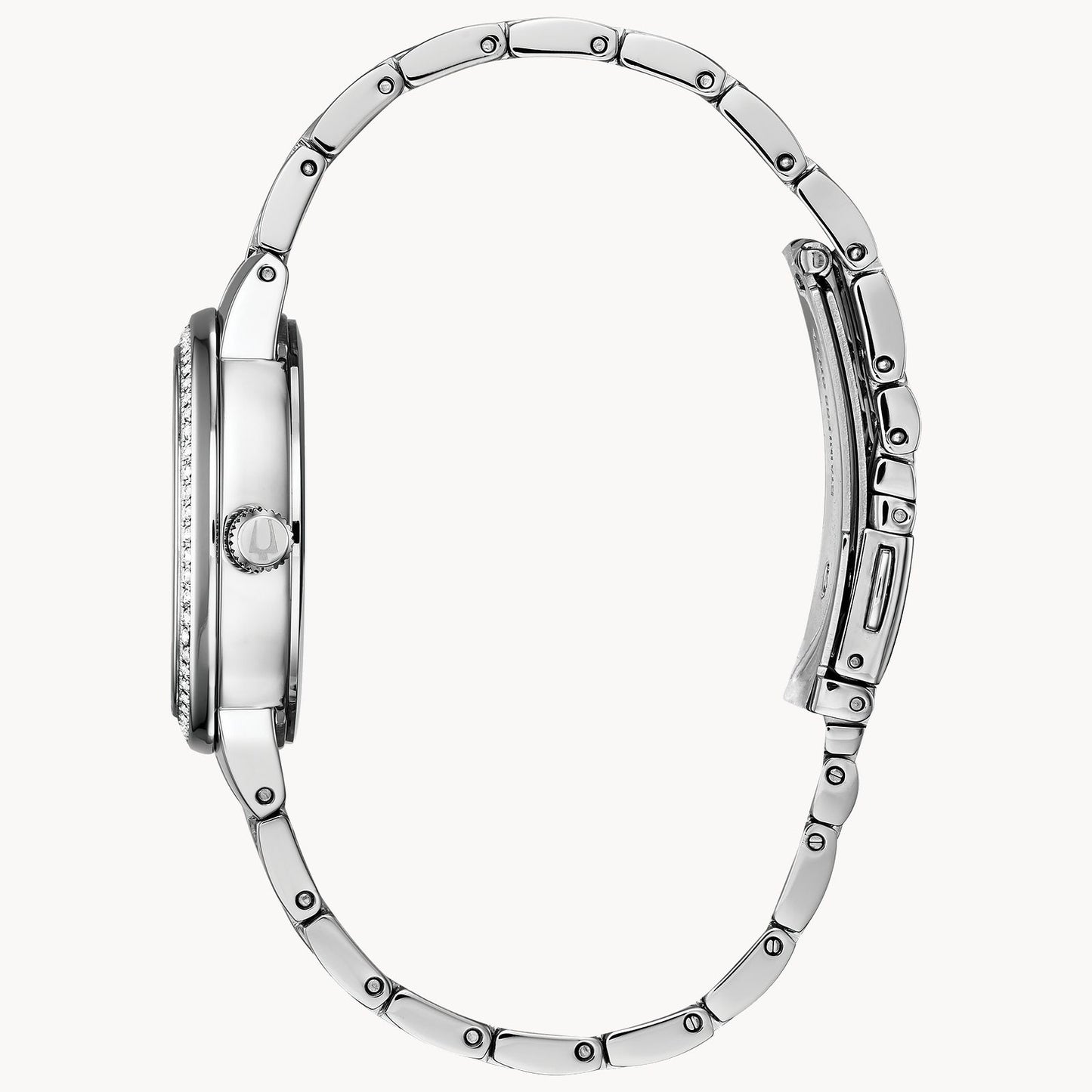 Bulova Phantom Women's Silver Blue Dial Crystal 96L276