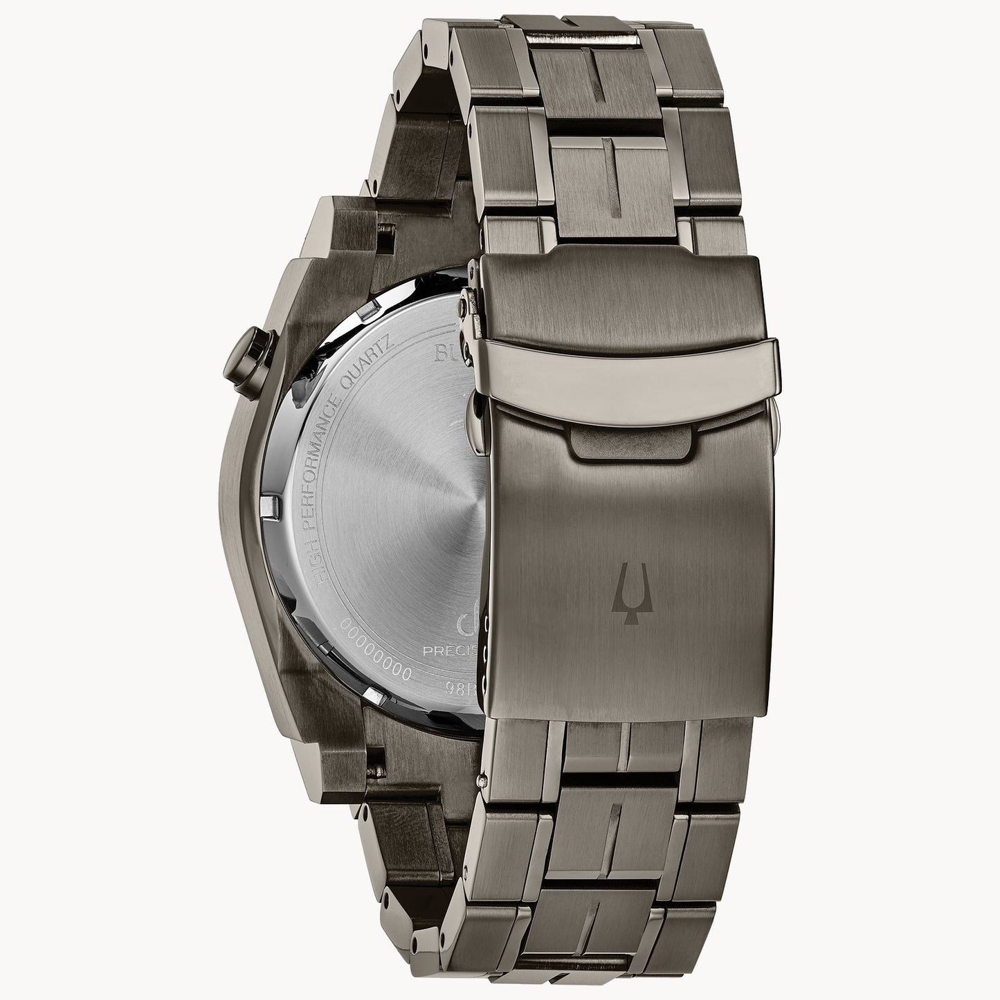 Bulova Icon Gray /Blue IP Stainless Steel Black Dial 98B343