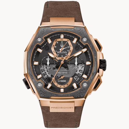 Bulova Series X Rose Gold Tone Black Dial 98B356