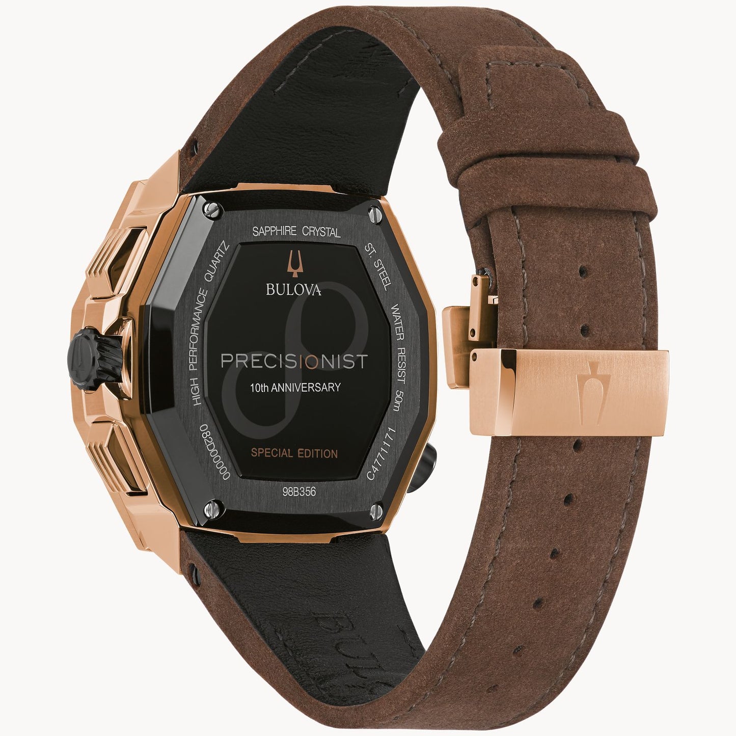 Bulova Series X Rose Gold Tone Black Dial 98B356