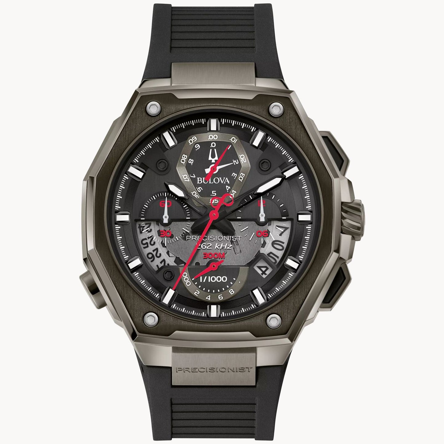 Bulova Precisionist Series X EPDM Black Rubber Strap 98B358