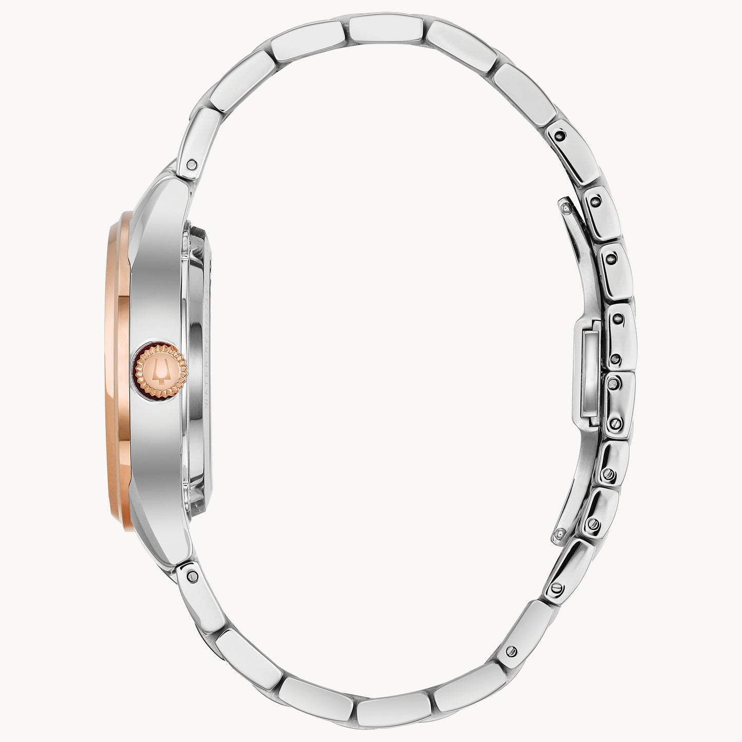 Bulova Sutton Automatic Classic Collection in Steel and Rose Gold Tone 98P170