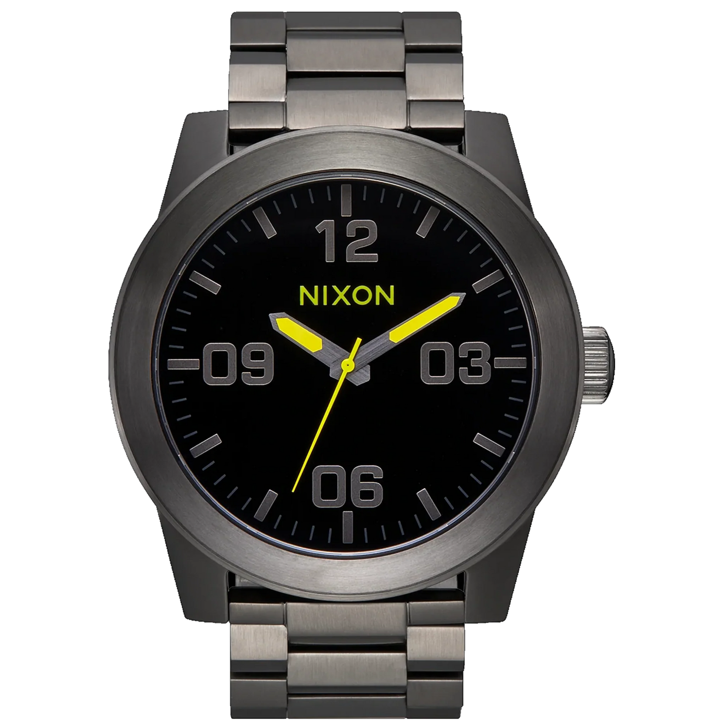 NIXON Corporal SS  Black Gunmetal / Lime A346-5002-00