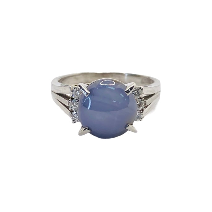 Estate Jewelry Platinum Star Sapphire Ring