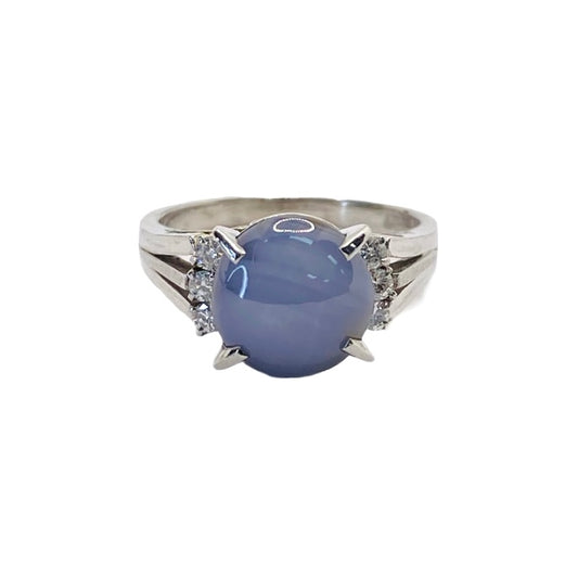 Platinum Star Sapphire Ring