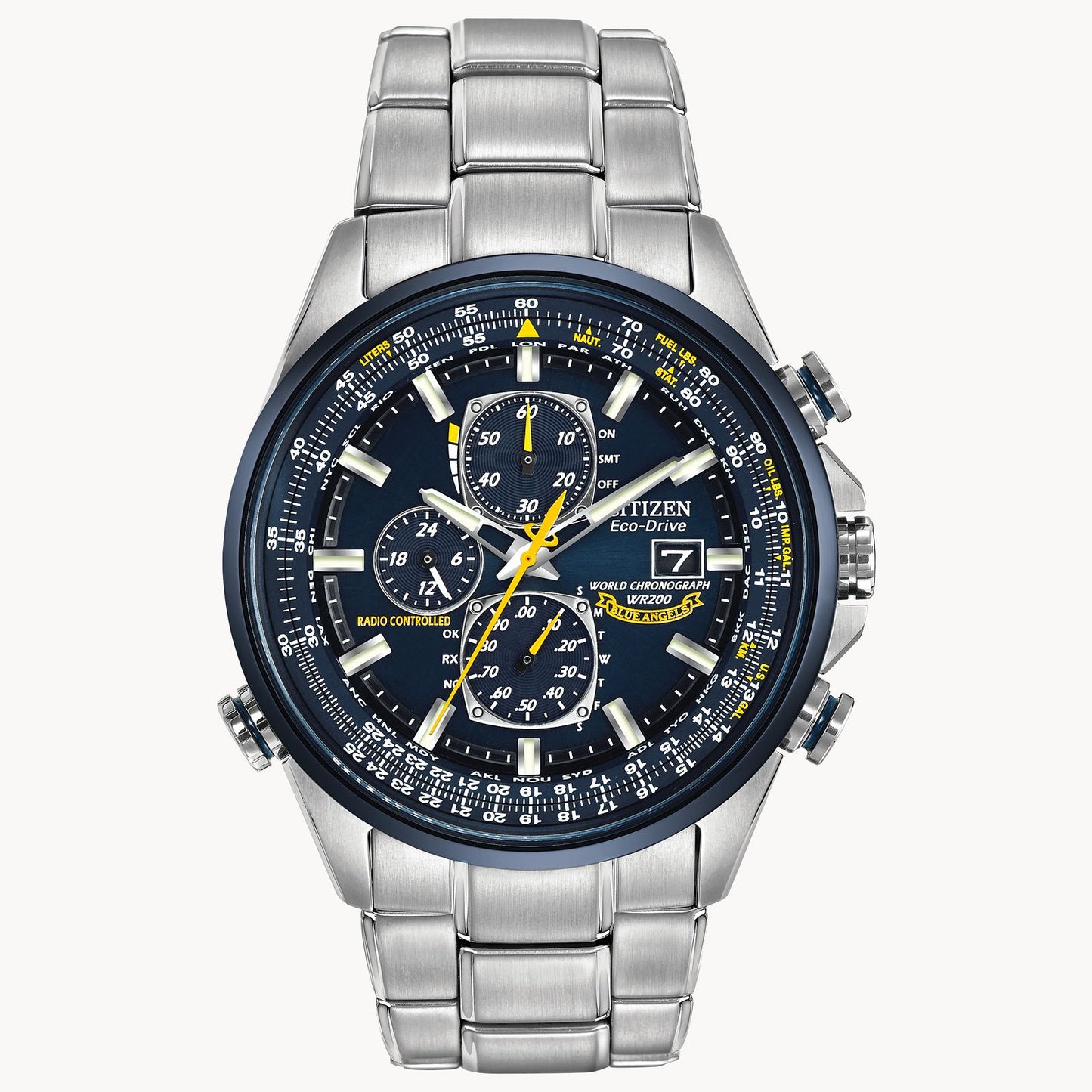 CITIZEN Blue Angels World Chronograph A-T ATOMIC TIMEKEEPING AT8020-54L