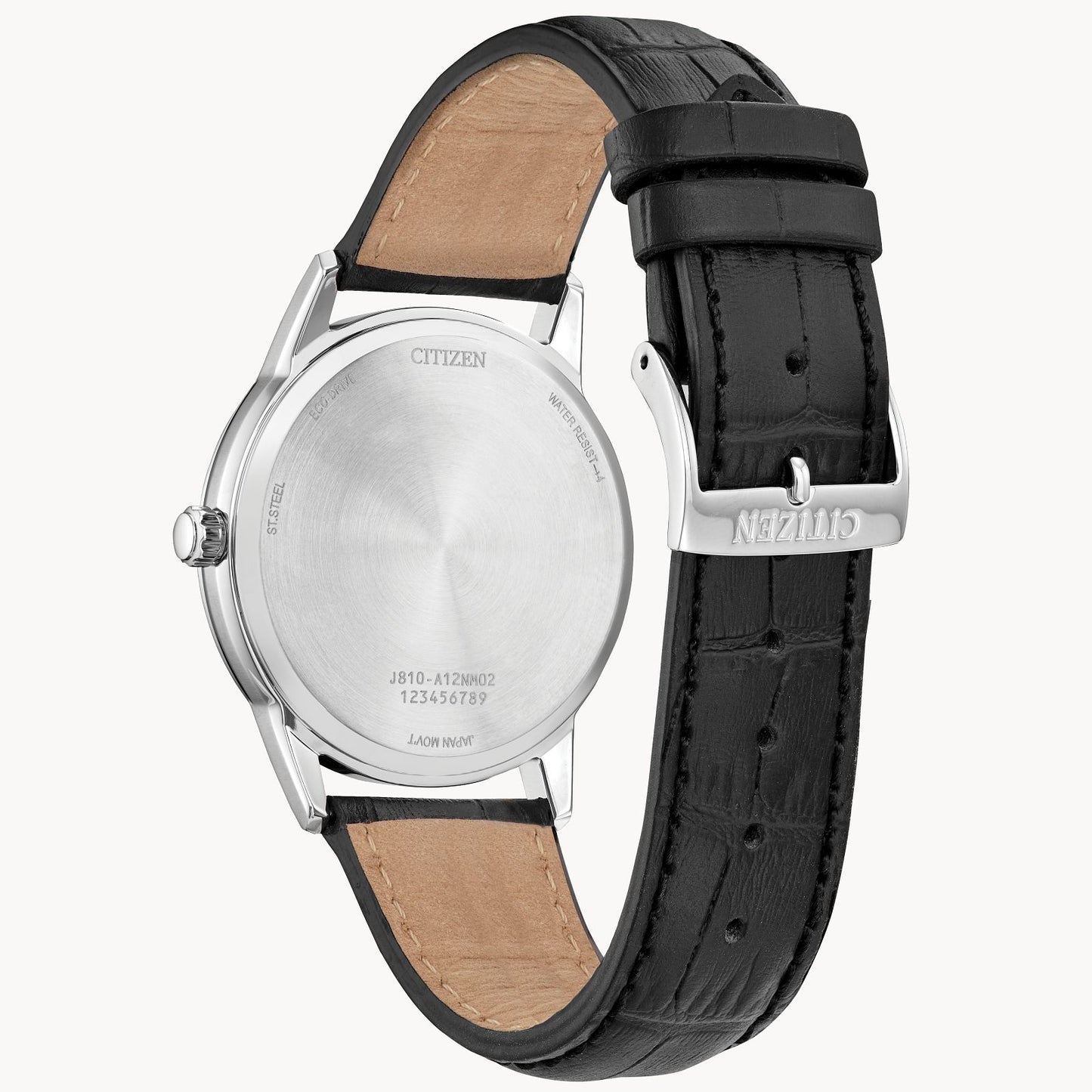 Citizen Mens Classic Blue Dial Leather Strap AW1780-09L