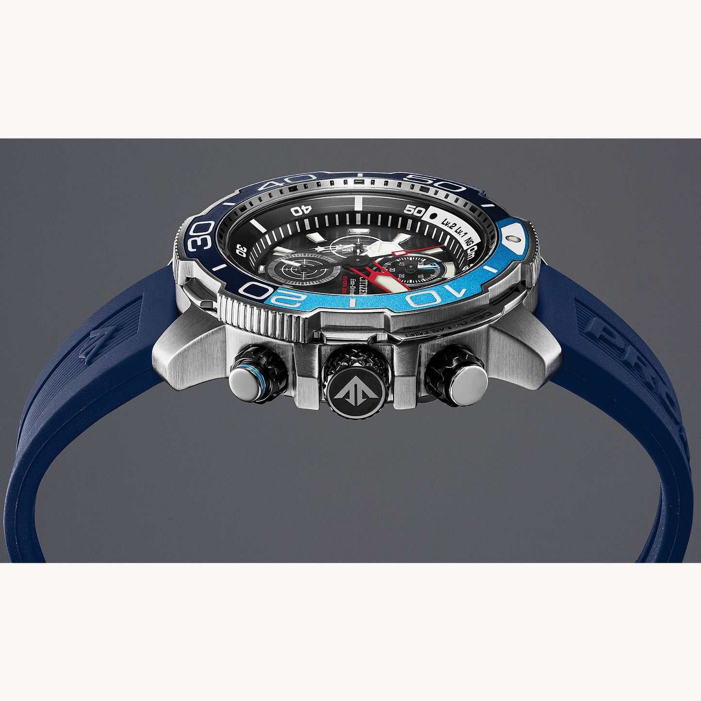 Citizen Promaster Aqualand Black Dial Blue Polyurethane Strap BJ2169-08E