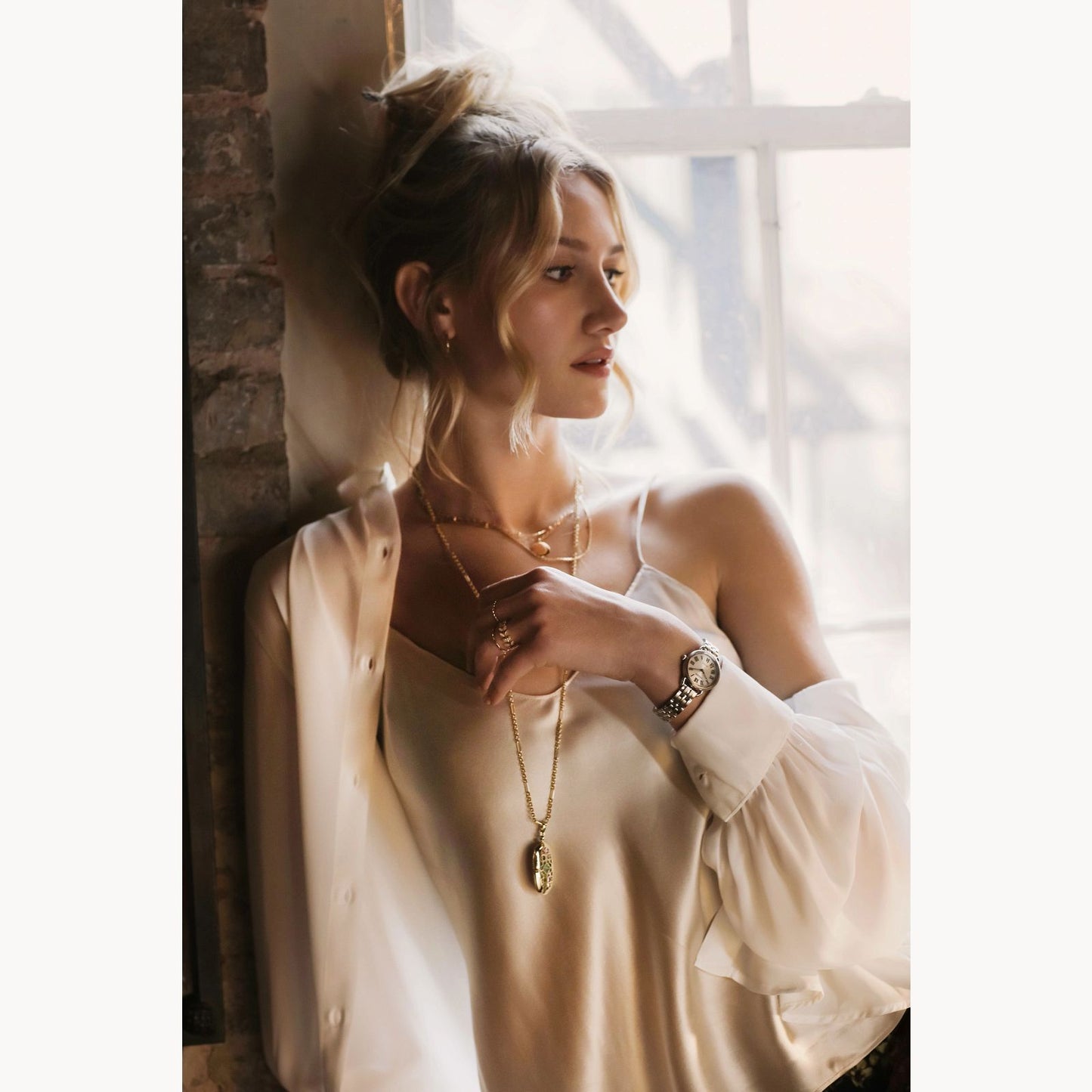 Citizen Coin Edge Silver Tone Dial Steel Bracelet EM1050-56A