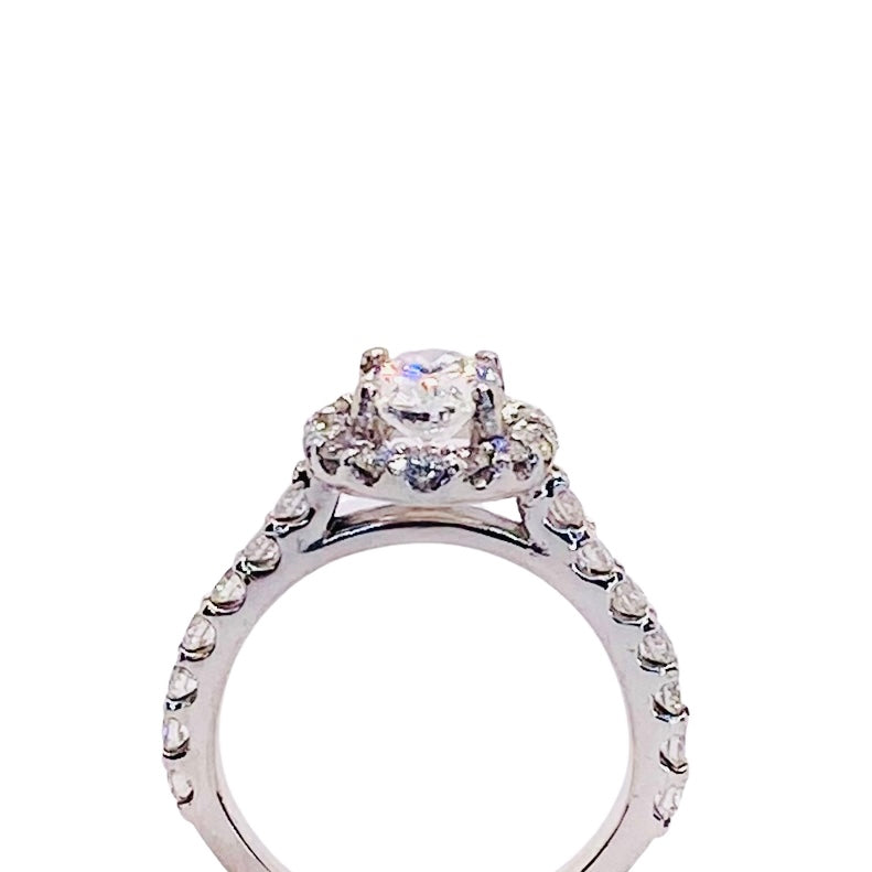 Platinum Oval Diamond Engagement Ring
