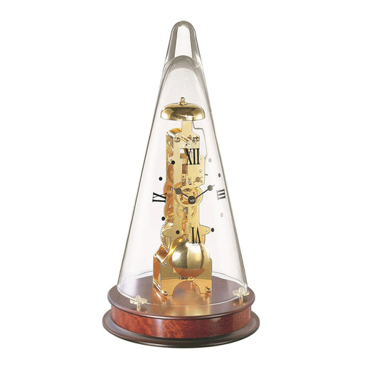 Hermle LEYTON Mahogany Glass Dome Clock