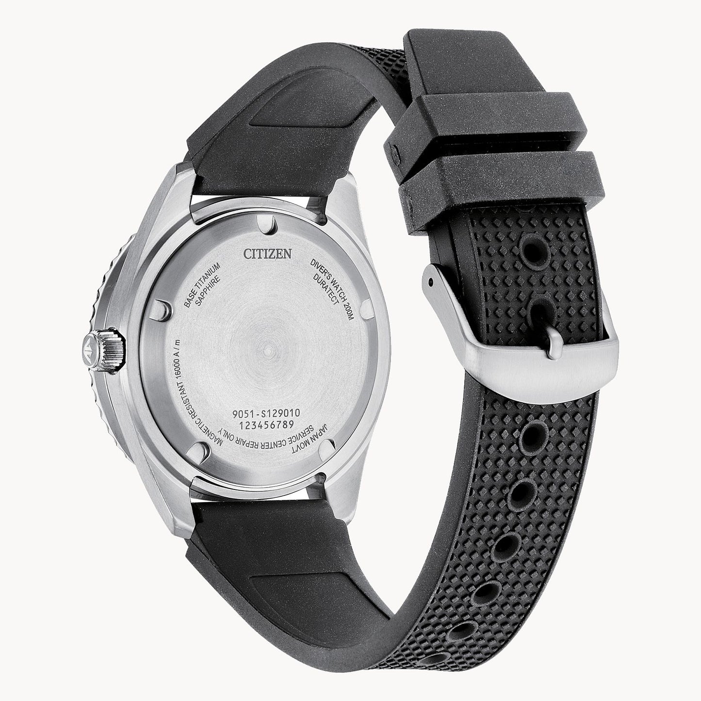Citizen Promaster Dive Super Titanium Automatic Black Polyurethane Strap NB6021-17E