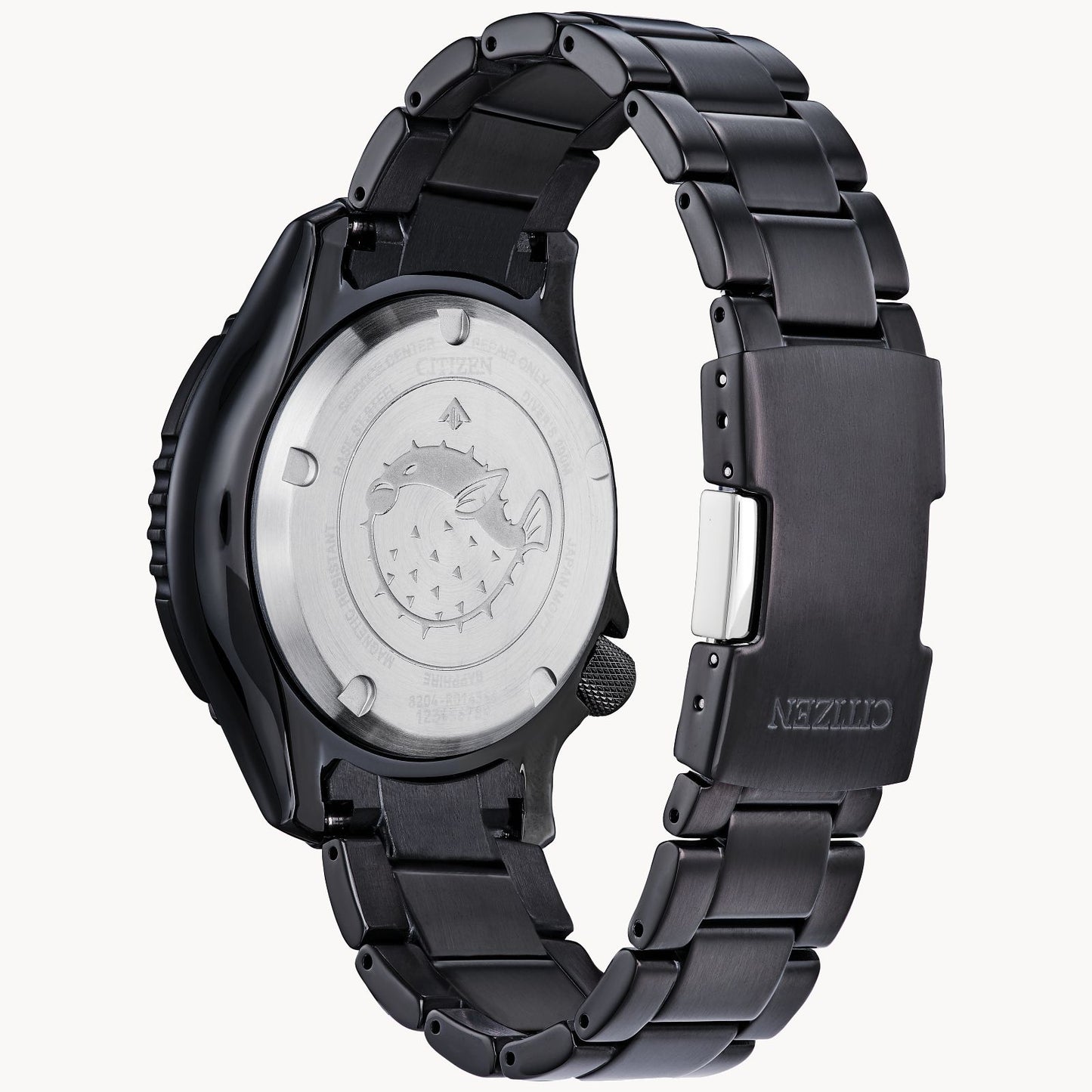 Citizen Promaster Dive Automatic Yellow Luminous Dial Black Steel Bracelet NY0155-58X